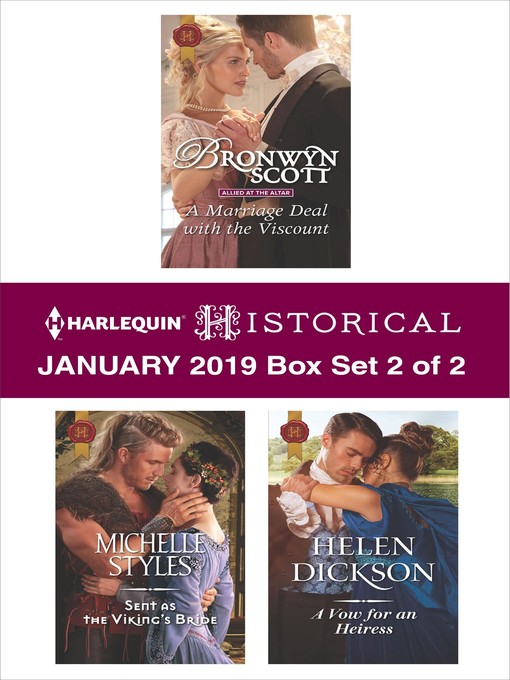 Title details for Harlequin Historical January 2019, Box Set 2 of 2 by Bronwyn Scott - Available